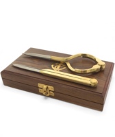 Premium Eco-Friendly Multi-Function Brass Navigation Divider Portable Pointer Storage Box Nautical Chart Plotting Compass