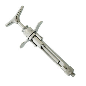 กระบอกฉีดยาดูดของเหลวทางทันตกรรมแบบมืออาชีพ ทำจากสแตนเลสสตีล ใช้ซ้ำได้ พร้อมด้ามจับตามหลักสรีรศาสตร์ ได้รับการรับรองมาตรฐาน CE สำหรับใช้ทางทันตกรรม - Product Image 2