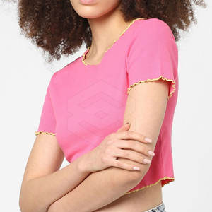 Camiseta Corta de Verano Informal y Ecológica para Mujer, 100% Algodón de Alta Calidad - Product Image 2