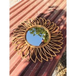 Espejo de pared moderno de ratán con marco Natural, colgante de ratán, decorativo, de alta calidad - Product Image 6