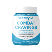 Greenpie Combat Cravings Capsules Chrome Thé Vert Baies de Goji Gingembre Soutien Métabolique Sans Gluten OEM Marque Privée