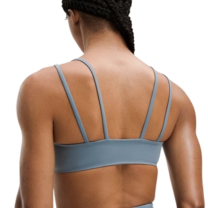 Women's Plus Size Strappy <b>Racerback</b> Sports <b>Bra</b> Scoop Neck High Support Gym Training Fast Dry Brushed Naked Feel Front Activewear - Product Image 5