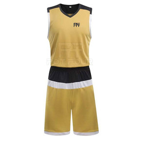 Conjunto de Uniforme de Baloncesto de Diseño Único, Secado Rápido, Transpirable y Cómodo, Personalizable, 100% Poliéster, Ropa Deportiva al por Mayor - Product Image 1