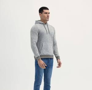 เสื้อฮู้ดผู้ชายสไตล์ใหม่เสื้อเล่นกีฬาแบบสั่งตัดสีทึบสำหรับฤดูหนาว - Product Image 3