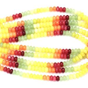 Cuentas Redondas de Cuarzo Multicolor: Hilo de Piedras Preciosas Lisas de 7-9 mm - Product Image 4