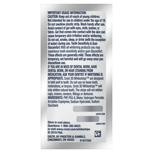 Crest Kit de bandes dentaires 3D à effets professionnels, 20 traitements - Product Image 5