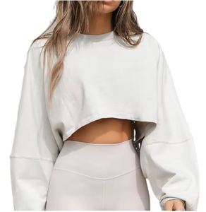 Vente en gros de sweat à capuche court pour femmes design personnalisé OEM qualité d'usine sweat-shirt en coton - Product Image 1