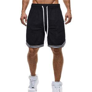 Shorts en maille tricotés à cordon de serrage pour hommes (avec poches) Logo vierge personnalisable pour entraînement, activités de plein air, sport et basketball pour garçons - Product Image 6