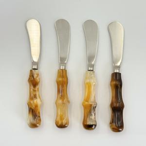 Cuchillo para Mantequilla con Plato para Mantequilla, Cuchillo Esparcidor de Acero Inoxidable con Mango de Resina, Juego de 4, de R B Overseas al Precio Más Bajo en India - Product Image 3