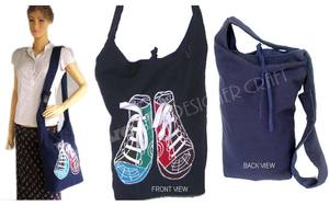 Bolsa de Compras Reutilizable Ligera con Cierre, Diseño Bohemio Geométrico, Ecológica, de Lona Vintage, con Logotipo Personalizado - Product Image 2