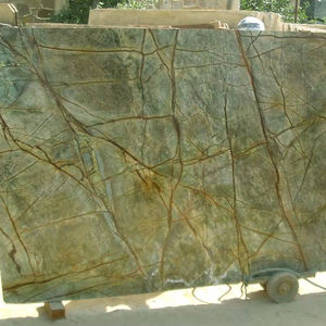 Encimera de Mármol Verde Selva Tropical, Gran Losa India, Superficie Pulida y Afilada, Diseño Moderno para Comedor de Villa, Impermeable - Product Image 1