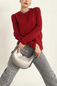 Nueva sudadera para mujer, jersey con hombros descubiertos, sudadera para mujer en diferentes estilos, sudadera con logotipo personalizado para mujer - Product Image 5