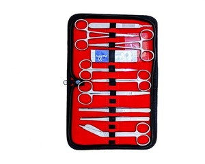 Matériel de haute qualité 18 pièces ensemble de chirurgie mineure professionnelle Kit d'instruments chirurgicaux en acier inoxydable avec étui en gros - Product Image 4