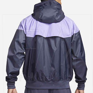 Vestes coupe-vent respirantes de couleurs contrastées de qualité supérieure avec taille personnalisée Veste de pluie d'hiver à vendre - Product Image 2