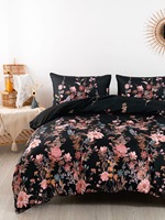 Ensemble de literie personnalisable de luxe botanique classique 10 pièces 100% polyester 400TC Housse de couette à imprimé feuilles Écologique Réversible