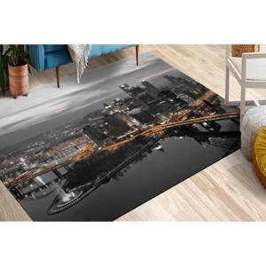 Tapis Pittsburgh Night View : Tapis imprimé avec motif de paysage urbain, tapis en chenille - Product Image 3