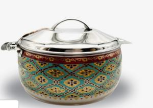 Couvercle de finition nickelé en acier inoxydable Hot Pot Dernier design fait à la main Casseroles isolées Serveur Qualité supérieure - Product Image 6