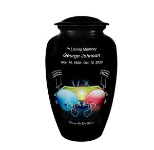 Football pour toujours dans nos coeurs Urne de crémation pour adultes Option couronne d'hommage - Product Image 1