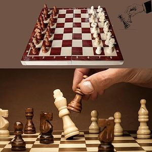 Tablero de Ajedrez de madera personalizado hecho a mano de India Juego al por mayor a granel para niños para jugar y aprender - Product Image 3