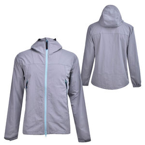 Vestes coupe-vent de sport pour hommes personnalisées, style streetwear, matière nylon confortable, vente en gros, imperméables, pour la randonnée en plein air - Product Image 3