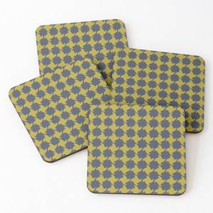 Hot Selling Wood Coaters square with Printed Tea Serving <b>Coasters</b> 4 Pieces <b>Set</b> Hot Selling Home Kitchen Kitchen Supplies - Product Image 3