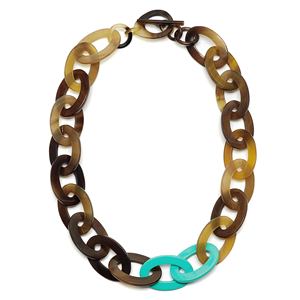 Hecho a mano estilo religioso indio hueso de búfalo tallado collar de dientes de cuentas collar de cuerno de búfalo Natural - Product Image 5