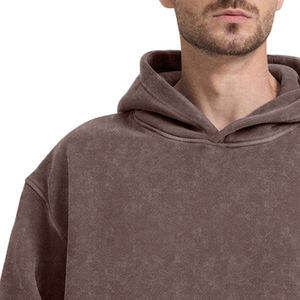 Sweat à capuche d'hiver brodé délavé à l'acide pour hommes, vente en gros, design personnalisé, sweats à capuche délavés à l'acide avec toutes les tailles disponibles - Product Image 6