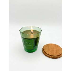 B-Kct0077 Vela con Tapa de Madera de 160 Gr, Color Verde - VERDE - Product Image 2