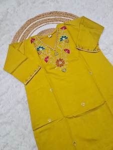 Nueva Colección de Tela Chandar de Viscosa Pesada con Bordado de Lentejuelas para Salwar Kameez - Ropa Moderna para Fiestas - Product Image 5