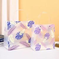 Tas PP Custom MU dengan Pita Bunga, Tas PP PVC Bulat dengan Pita, Pegangan Kemasan, untuk Festival, Pernikahan, Hadiah, Belanja