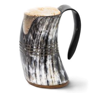 Cuerno vikingo natural de búfalo de calidad estándar, tazas de cerveza, taza de cuerno vikingo de calidad superior para ocasiones navideñas - Product Image 4
