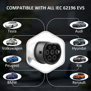 Nuevo Cargador Portátil para Vehículos Eléctricos Tipo 2, 7kW 32A, Corriente Ajustable, IEC 62196, Estación de Carga para Coche Eléctrico, para Hogar y Viajes - Product Image 4