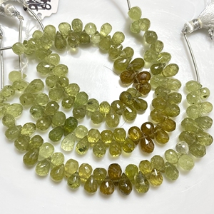 พลอยโกเมนเหลี่ยมเพชรพลอยลูกปัด Briolette ลูกปัด grossular GARNET หยดขายส่งสำหรับเครื่องประดับ - Product Image 5