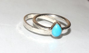 <b>Large</b> Quantity 925 Silver Rose Gold Plated Fancy Turquoise Gemstone Engagement <b>Ring</b> Jewelry Gift for Women Direct Factory Price - Product Image 4
