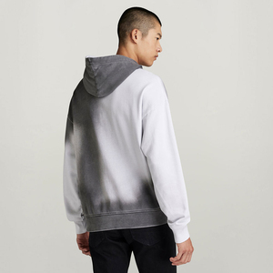 Custom Label Winter Acid <b>Washed</b> Men's Fleece Eco-Friendly Hoodie 100% Cotton Waterproof Windproof Zipper Design Distressed - Product Image 2