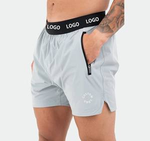 <b>Men's</b> Solid Breathable Polyester Yoga <b>Running</b> Mesh Compression Workout Athletic Sports Sweat Gym <b>Shorts</b> Pockets High Street - Product Image 4