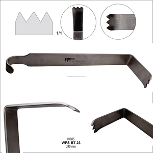 Rétracteur HIBBS pour chirurgie orthopédique de la colonne vertébrale, instrument chirurgical en acier inoxydable, rétracteurs médicaux certifiés CE, 240 mm - Product Image 1
