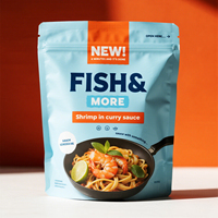 Sachets Retort Personnalisés Prêts à Cuisiner pour Emballage Alimentaire, Idéaux pour Sauces de Fruits de Mer, Crevettes et Kits Repas – Vente en Gros