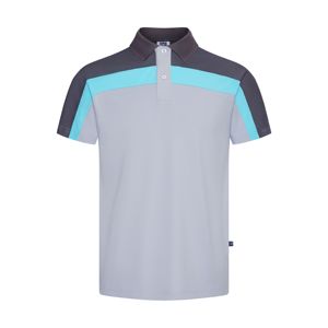 เสื้อโปโลสีแทน Pham Gia สีตัดกันสำหรับผู้ชายเสื้อผ้าธุรกิจผ้าโพลีเอสเตอร์/ ผ้าฝ้ายแบบออกแบบได้ตามต้องการ - Product Image 3