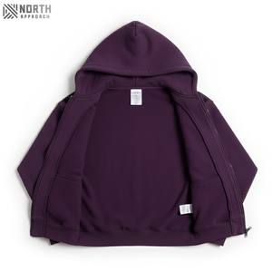 Conjunto de sudaderas con capucha y logotipo personalizado 100% algodón para hombre, ropa de correr de lana, Sudadera con capucha de gran tamaño en blanco, Jersey Unisex, sudaderas con capucha para hombre - Product Image 5