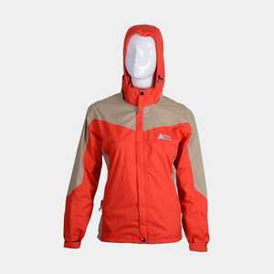 FHOH Femmes Casual Loose Style Longue Veste Imperméable Réversible avec Col Montant Capuche Coupe-Vent Respirant Taille 3XL - Product Image 1