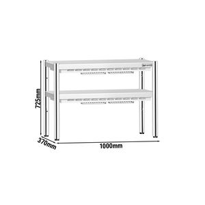 Commercial Heated Gantry with 2 <b>Ceramic</b> <b>Heaters</b> - 1000x370mm - 2x 700W - 2 Tier - height-adjustable - Product Image 2