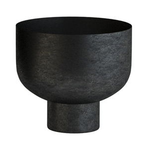 Artículo atractivo caliente Maceta de metal Forma redonda Color negro Macetas modernas con recubrimiento en polvo Plantas de jardín decorativas y macetas Venta - Product Image 2