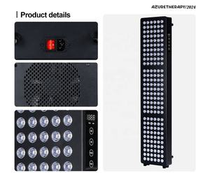 แผงไฟ LED อินฟราเรดสีแดงแบบยืน AZURE AL1000 พร้อมหลอด LED 180 ดวง และปลั๊กแบบ US สำหรับห้องซาวน่าและการบำบัดด้วยแสง - Product Image 6