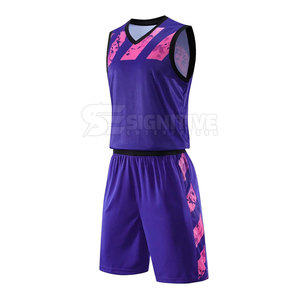 Ensemble d'uniformes de basket-ball avec tissu léger et coupe athlétique pour les équipes professionnelles, uniforme de basket-ball personnalisé - Product Image 2