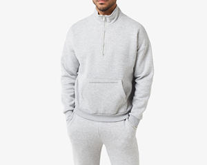 Ropa Deportiva Cómoda para Hombre, Estilo Informal de Otoño, con Cuello Alto y Media Cremallera, Traje Deportivo Cómodo para Hombre - Product Image 3