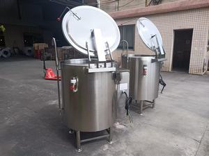 Bollitore Industriale Elettrico a Vapore e Gas con Camicia di Riscaldamento e Valvola di Scarico - Pentola Industriale per la Lavorazione di Marmellate, Salse e Zuppe - Product Image 3