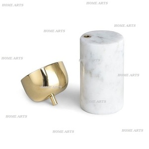 Porte-bougie de conception la plus récente, en métal et marbre, qualité supérieure, taille personnalisée, à bas prix - Product Image 2