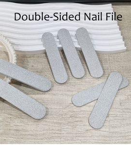 Beauty Silver Mini Frotter Sand Lime à ongles Poudre étincelante Bande de polissage Bande de frottement Noyau en bois Lime à ongles - Product Image 3