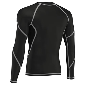 Custom <b>Compression</b> Gym <b>Shirts</b> Long Sleeve Custom Bjj Rashguard Comfortable MMA Sublimated <b>Men's</b> Rash Guard in Different Color - Product Image 2
